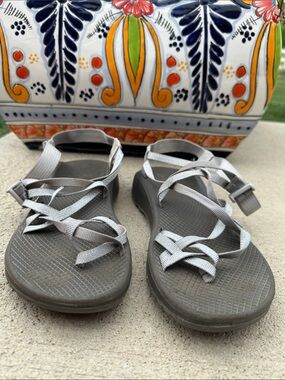 Chaco 11 Gray Strap Sandals